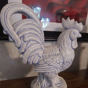 10 1/2" Ceramic Decorative Rooster Chickens CBK, L